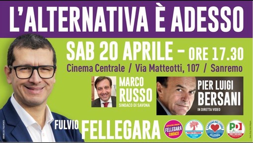 Sanremo, sabato 20 aprile primo appuntamento con &quot;Fellegara incontra i sindaci&quot;