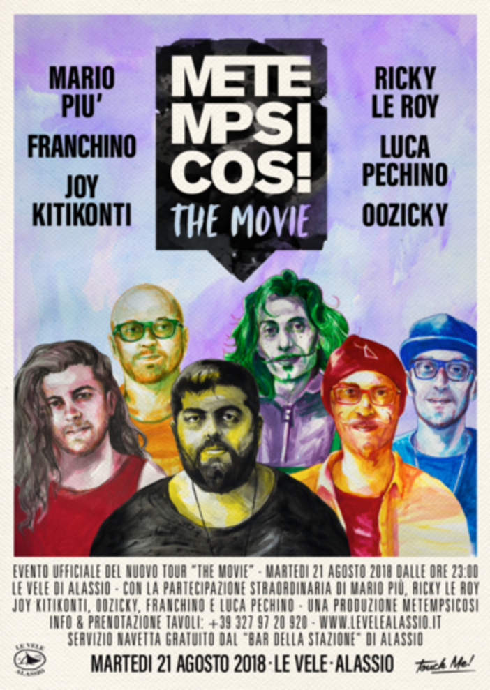 &quot;Metempsicosi! The Movie&quot; a Le Vele di Alassio