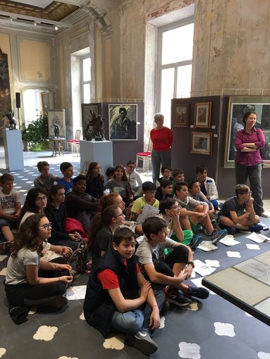 Sanremo: gli studenti della I B dell'Istituto Comprensivo Italo Calvino in visita al Museo di Palazzo Nota