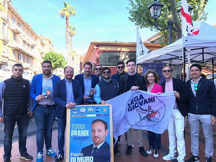 Elezioni, visita dell'onorevole della Lega Luca Toccalin a Ventimiglia e Imperia