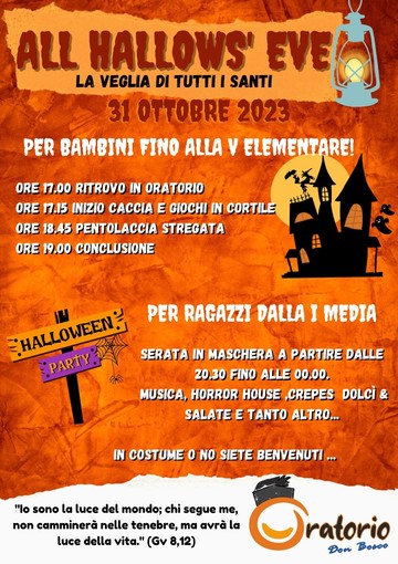 Vallecrosia: all'Oratorio Don Bosco si festeggia Halloween, la proposta per i bimbi di elementari e medie
