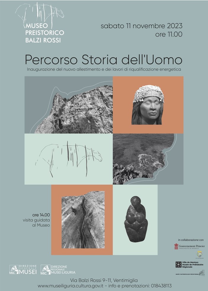 Ventimiglia: nuovo percorso espositivo per il Museo dei Balzi Rossi, sabato l'inaugurazione