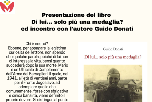 Sanremo al Floriserum la presentazione del libro di Guido Donati 'Di lui'.. Solo più una medaglia?'