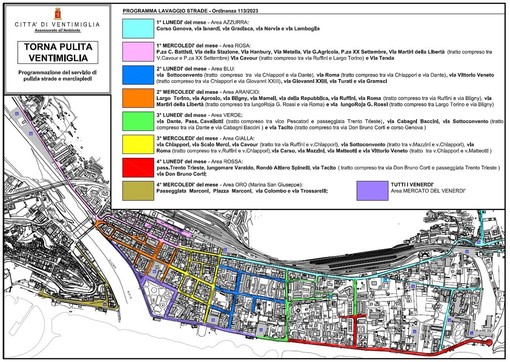 ‘Torna pulita Ventimiglia’: al via il nuovo piano di lavaggi straordinari della città di confine