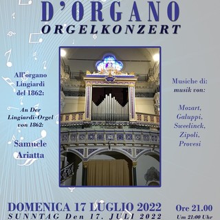 Dolcedo, domenica concerto di Samuele Ariatta nella Chiesa di San Tommaso