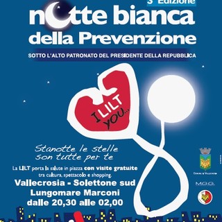 Vallecrosia: sabato la Notte Bianca della Prevenzione Lilt