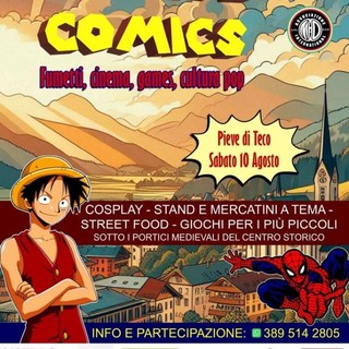 Tutto pronto per il  “1° Pieve comics”:  fumetti, cinema, games, cultura pop e cosplay animeranno l'alta Valle Arroscia