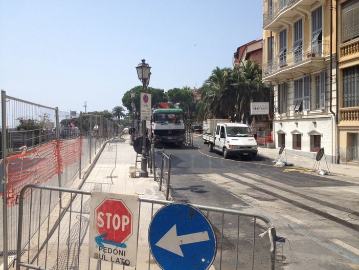 Sanremo: da stasera via Nino Bixio torna area di cantiere, ultimi 3 mesi di lavori per lo scolmatore del San Francesco