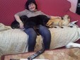 Lady, Sandy e Bimba con mamma Rosanna