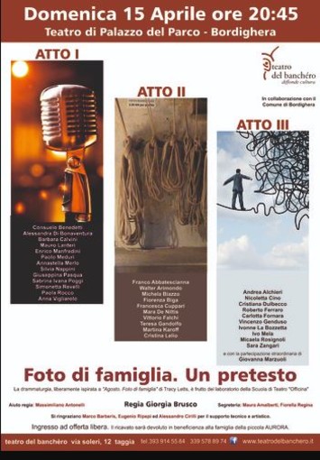 Tutto pronto per &quot;Foto di famiglia. Un pretesto&quot;, il saggio degli adulti del Banchéro