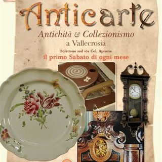 Vallecrosia: come ogni primo sabato del mese, domani torna il mercatino di antiquariato e collezionismo 'Anticarte'