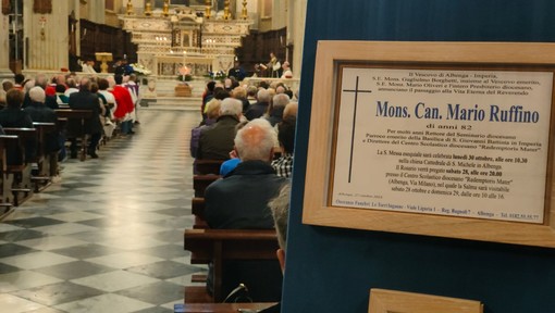 In San Giovanni a Imperia messa di suffragio e ultimo saluto a monsignor Ruffino