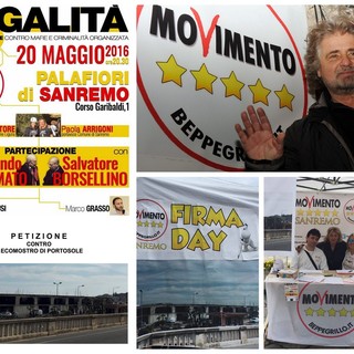 Sanremo: un maggio 'caldo' per il Movimento 5 Stelle, ieri la raccolta firme contro l'ecomostro ma le iniziative in programma sono tante