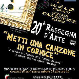 Sanremo: 'Metti una Canzone in Cornice' compie 20 anni, da domani la kermesse ispirata al Festival festeggia al Nyala Hotel