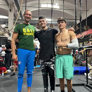 Nella gara di calisthenics a Monza, quarto posto assoluto per Matteo Giordano di Pompeiana