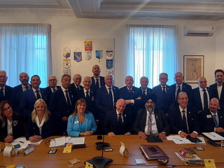 Singh con Governatori e staff della segreteria nazionale, presso la sede di Roma.