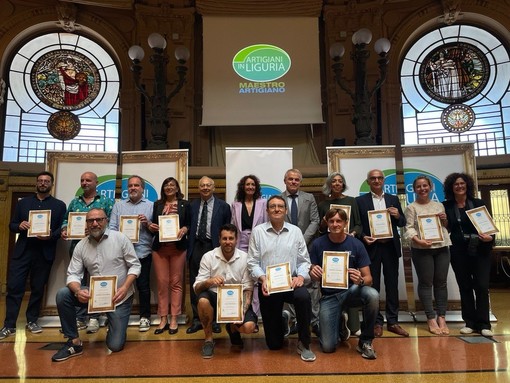 I nuovi &quot;maestri artigiani&quot; imperiesi premiati con gli attestati da Regione Liguria