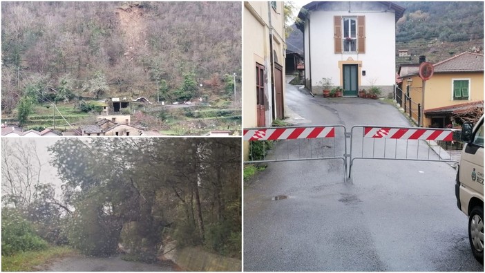 Frana minaccia Lavina, allarme a Rezzo in valle Arroscia