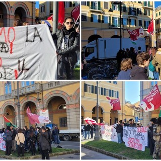 Manifestazione e sciopero: gli studenti della provincia in piazza Dante a Imperia per protestare