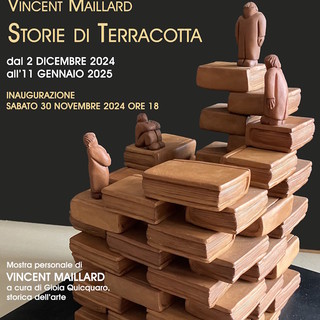 “Storie di terracotta” mostra personale di Vincent Maillard a Sanremo presso la Galleria d’Arte La Mongolfiera dal 2 dicembre 2024 all'11 gennaio 2025