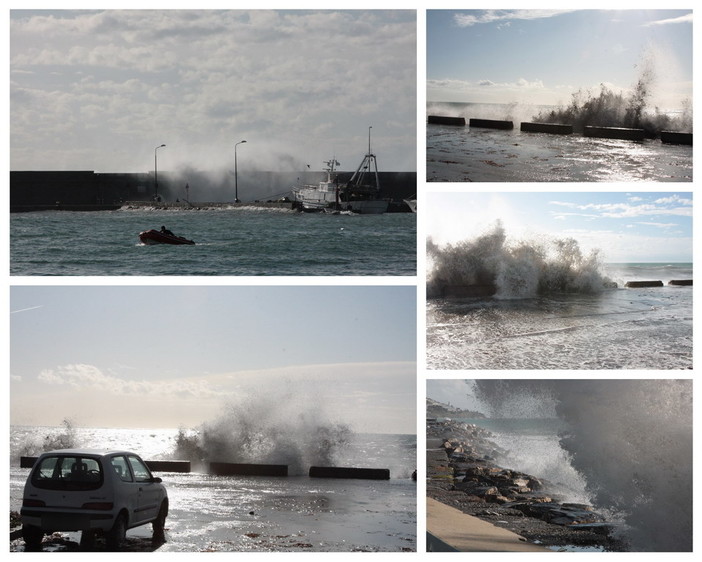 Sanremo: forte mareggiata sulla costa, la Guardia Costiera ha chiuso il Porto Vecchio, le foto più spettacolari