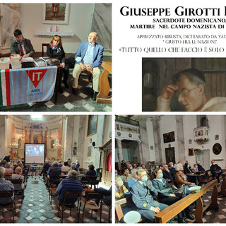 Imperia, a Santa Caterina conferenza su padre Girotti. Antifascista, 'Giusto fra le Nazioni' morto a Dachau (Foto e Video)