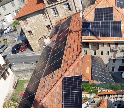 Completato a Mendatica il parco fotovoltaico sulla copertura del palazzo comunale