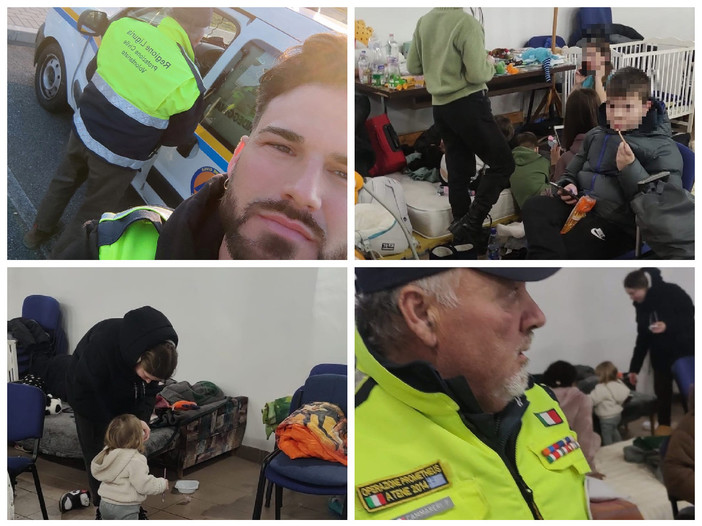 La Protezione civile di Dolceacqua dall’Ucraina: “Abbiamo bisogno di un mezzo per tornare e caricare donne e bambini e portarli in Italia (foto)