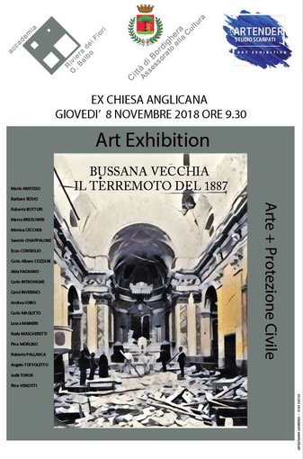 Bordighera: giovedì prossimo, inaugurazione della mostra d'arte 'Bussana Vecchia - Il terremoto del 1887'