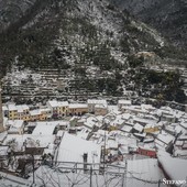 Badalucco sotto la neve, alcuni anni fa