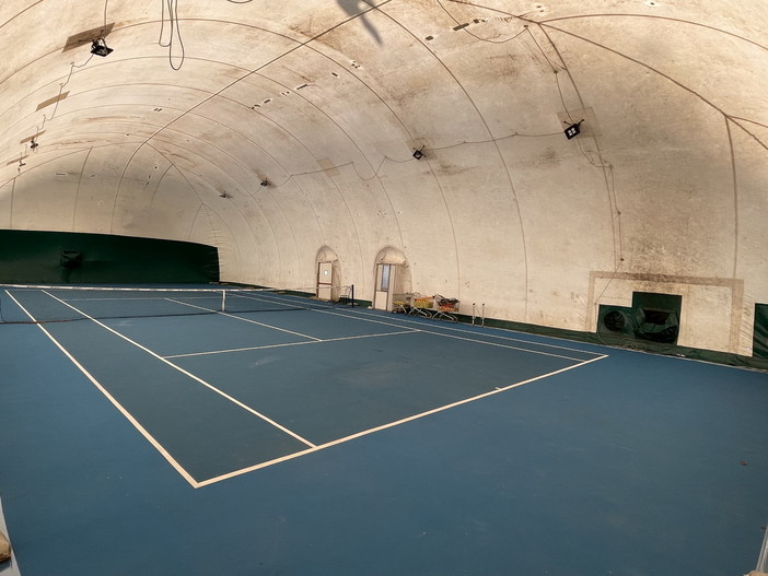 Da oggi fruibile un nuovo campo al coperto al Tennis Sanremo di corso Matuzia