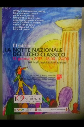 Ventimiglia: “Notte nazionale del Liceo Classico” e “Open Day”, sabato 21 gennaio porte aperte al Liceo Aprosio