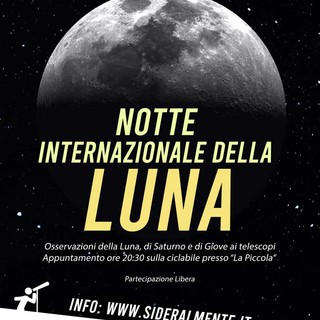 Ospedaletti: appuntamento con la Luna in occasione dell'evento mondiale patrocinato dalla NASA