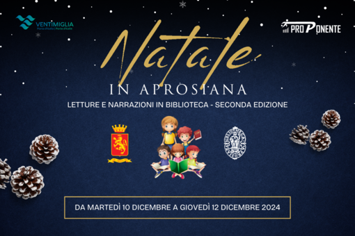 Ventimiglia, riparte il progettto “Natale in Aprosiana – Letture e narrazioni in biblioteca”