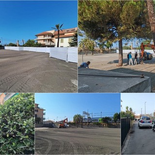 Bordighera, pronto il nuovo parcheggio in via Forlì: avrà oltre 80 posti auto (Foto)