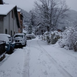 Pigna: le immagini di un lettore sulla forte nevicata di questa mattina