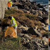 Ventimiglia, rifiuti abbandonati dai migranti: pulizia straordinaria a Ponte San Ludovico (Foto)