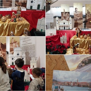 Imperia, a Palazzo civico aperto il presepe dedicato al Centenario (foto e video)