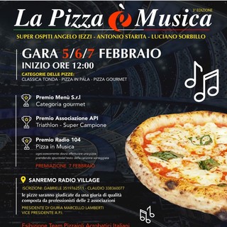 Sanremo: un concorso speciale riservato a tutti i pizzaioli creativi e agli amanti della musica italiana.