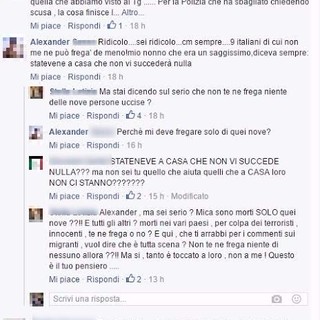 Ventimiglia: giovane no border nella bufera per una frase sui morti di Dacca: &quot;9 italiani di cui non me ne può frega’ de meno!&quot;