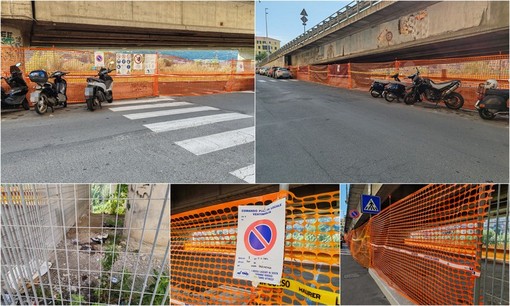 Ventimiglia, troppi bivacchi e accampamenti abusivi in via Tenda: chiuso il parcheggio sotto al cavalcavia (Foto e video)