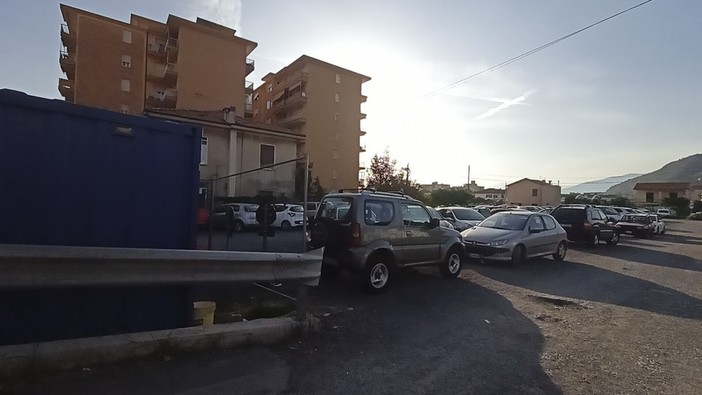 Vallecrosia, nuovo parcheggio in via Don Bosco: iniziati i lavori (Foto)