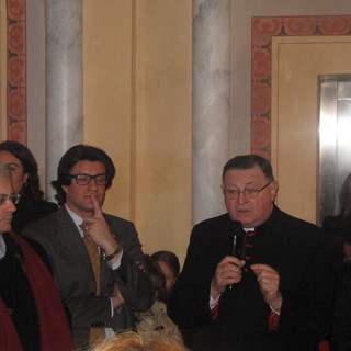 Don Mario Ruffino durante il suo intervento