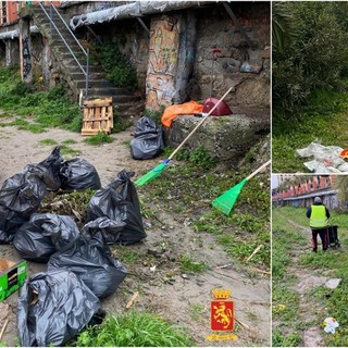 Ventimiglia, rifiuti abbandonati nel Roya: pulita la sponda sinistra del fiume (Foto)