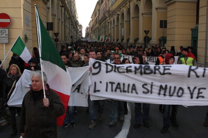 Proteste ad Imperia: dopo i dissidi durante la manifestazione si è ufficialmente sciolto il 'Coordinamento 9 dicembre'