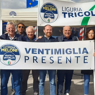 Elezioni a Ventimiglia: presidio in frontiera per Fratelli d'Italia con il candidato sindaco Di Muro