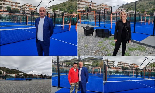 Sinergia pubblico-privato, riqualificata zona degradata: a Ventimiglia nuovi campi da padel (Foto e video)