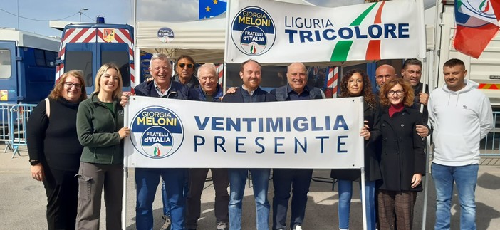 Elezioni a Ventimiglia: presidio in frontiera per Fratelli d'Italia con il candidato sindaco Di Muro