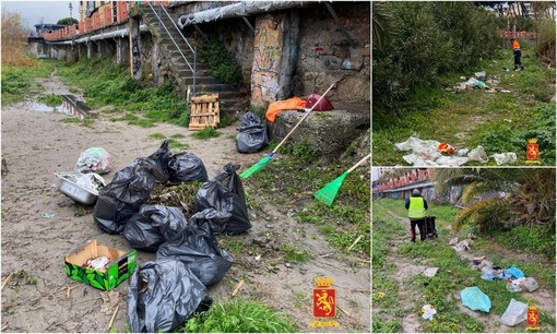 Ventimiglia, rifiuti abbandonati nel Roya: pulita la sponda sinistra del fiume (Foto)