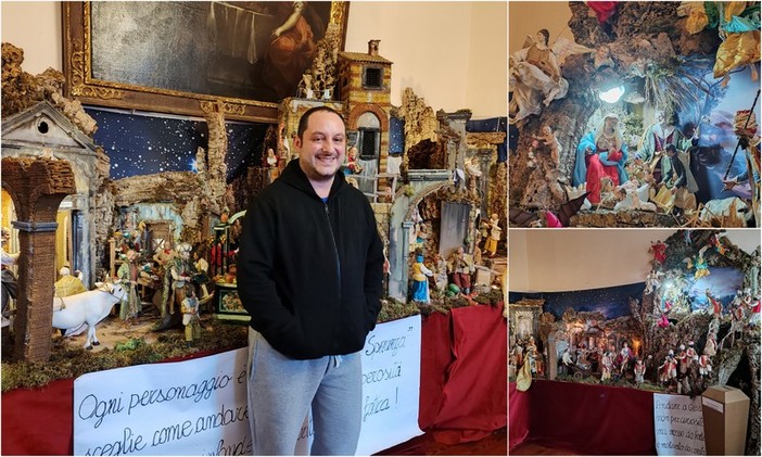 Tradizione e simbologia, a Bordighera un presepe napoletano del '700 (Foto e video)